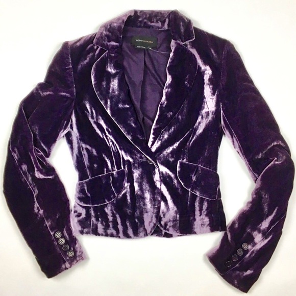 BCBGMaxAzria Jackets & Blazers - NWT BCBGMaxazria Velvet Plum Jacket